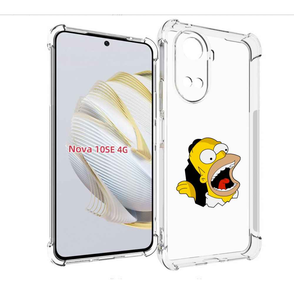 

Чехол MyPads гомер-голодный для Huawei Nova 10 SE, Прозрачный, Tocco