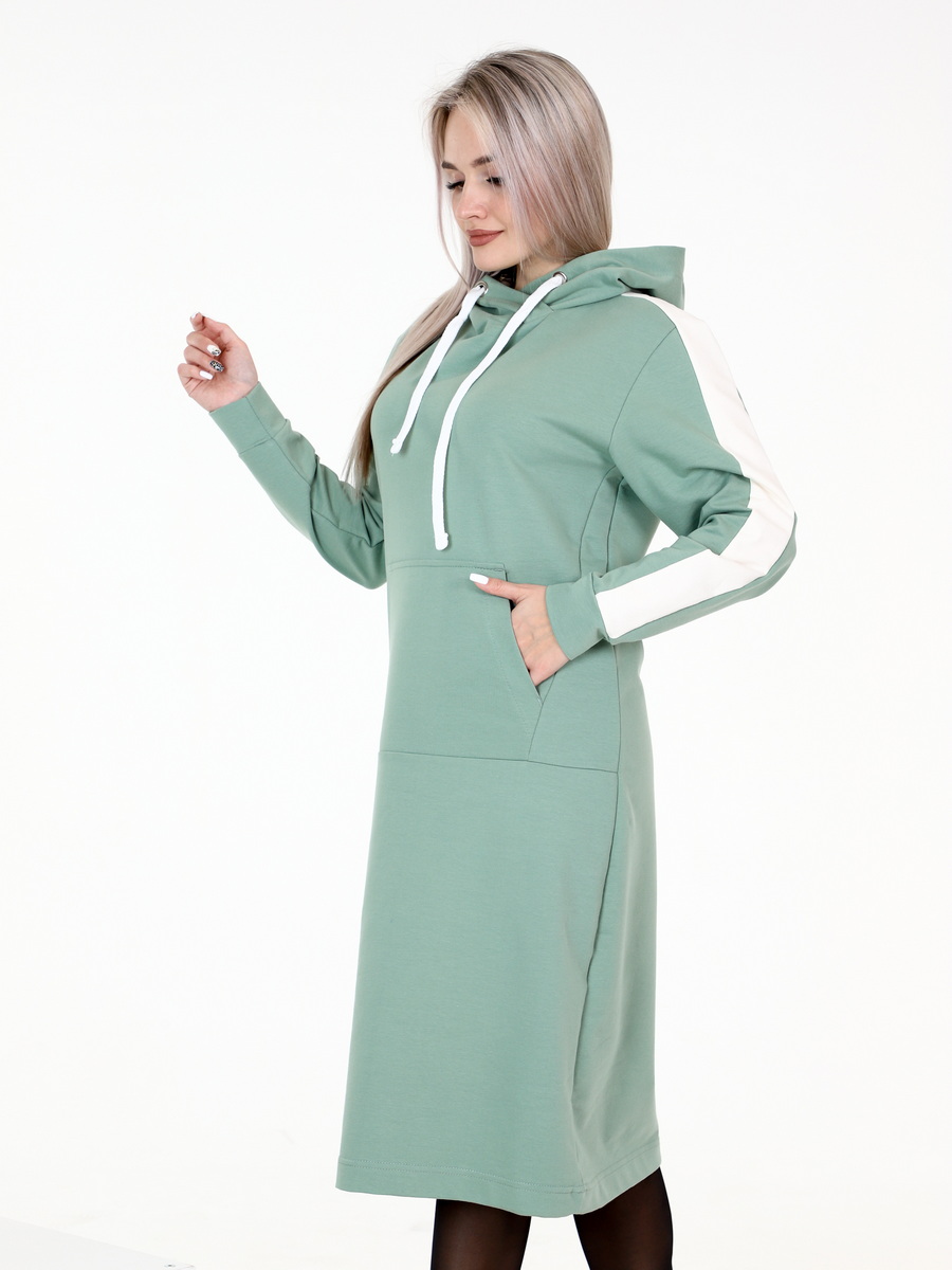 Платье женское Elenatex П-159 зеленое 54RU