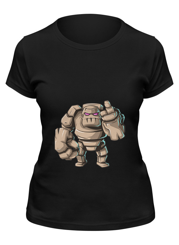 

Футболка женская Printio Golem черная 2XL, Golem