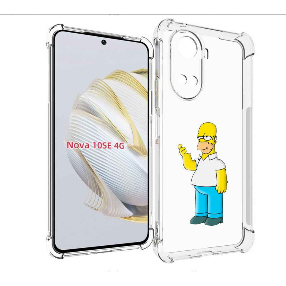

Чехол MyPads гомер-симпсон для Huawei Nova 10 SE, Прозрачный, Tocco