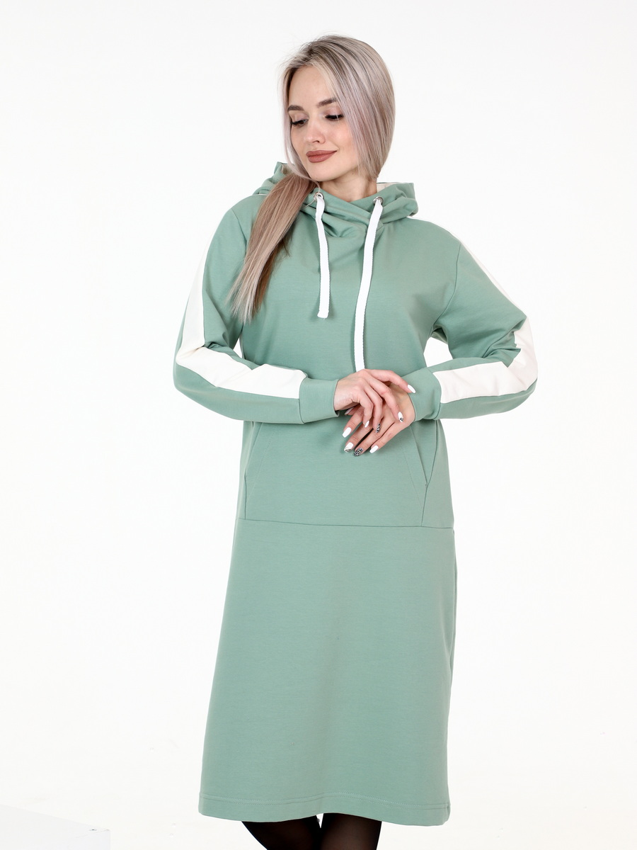 Платье женское Elenatex П-159 зеленое 56RU