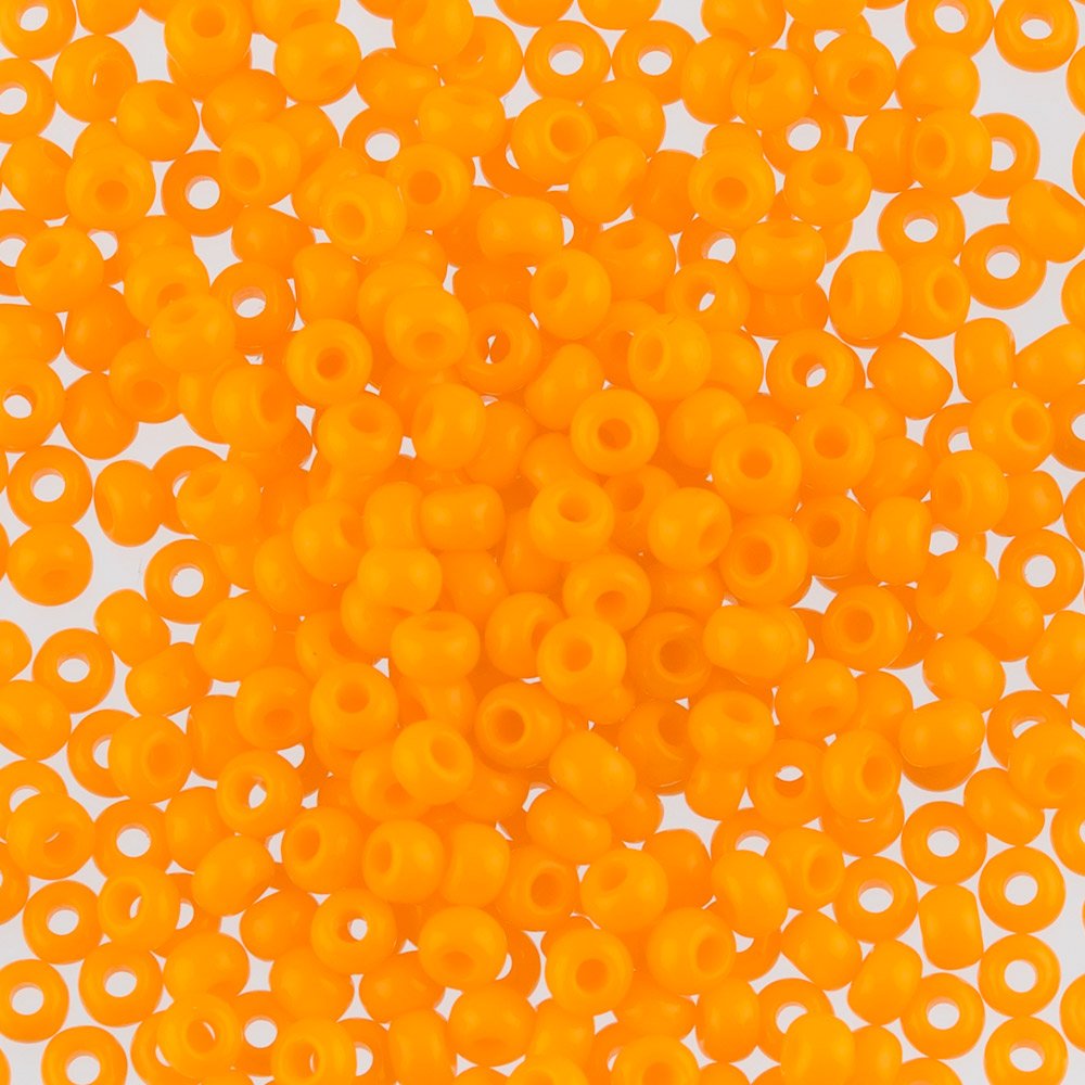 фото Бисер gamma 3, 10/0, 2,3 мм, 10 штх5 г, 1-й сорт, c135 оранжевый гамма