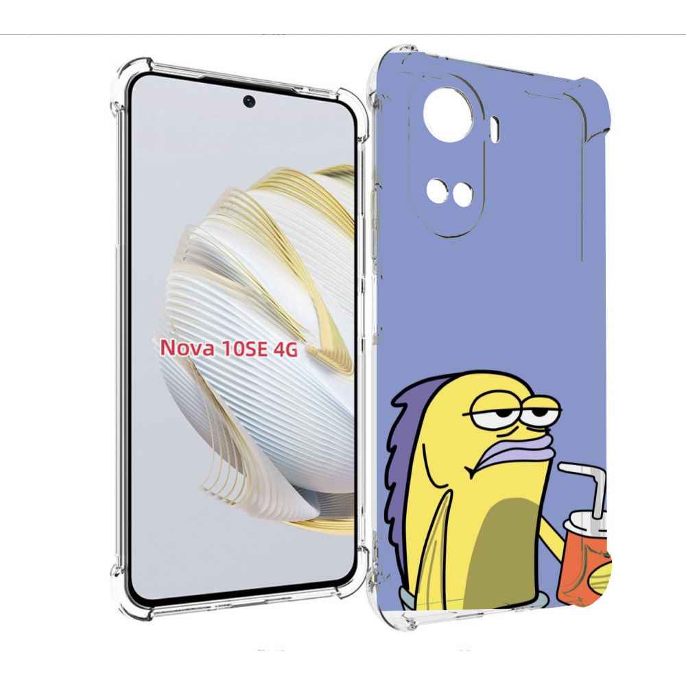 

Чехол MyPads грусная-рыба-из-спанч-боба для Huawei Nova 10 SE, Прозрачный, Tocco
