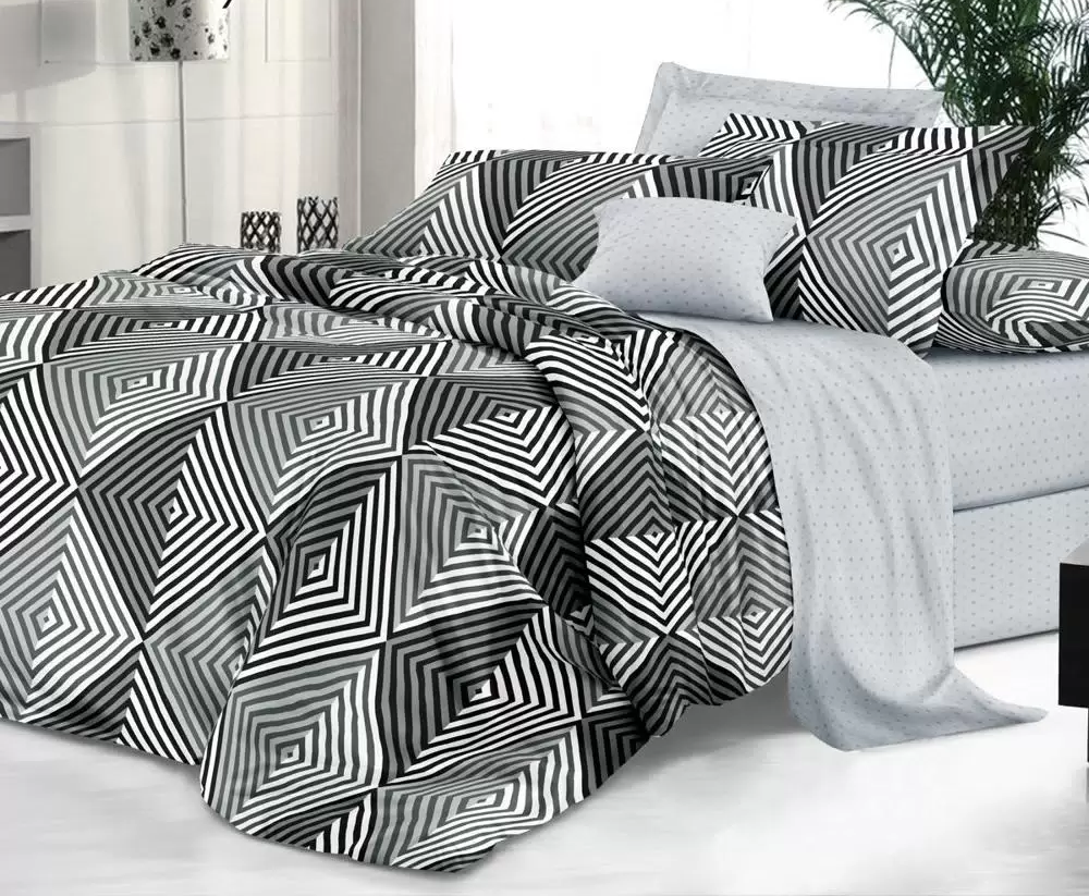 

Комплект постельного белья Sateen De Luxe Евростандарт Страйп, Страйп