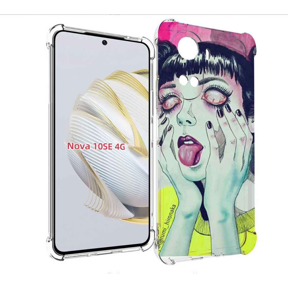 

Чехол MyPads девушка без зрачков для Huawei Nova 10 SE, Прозрачный, Tocco
