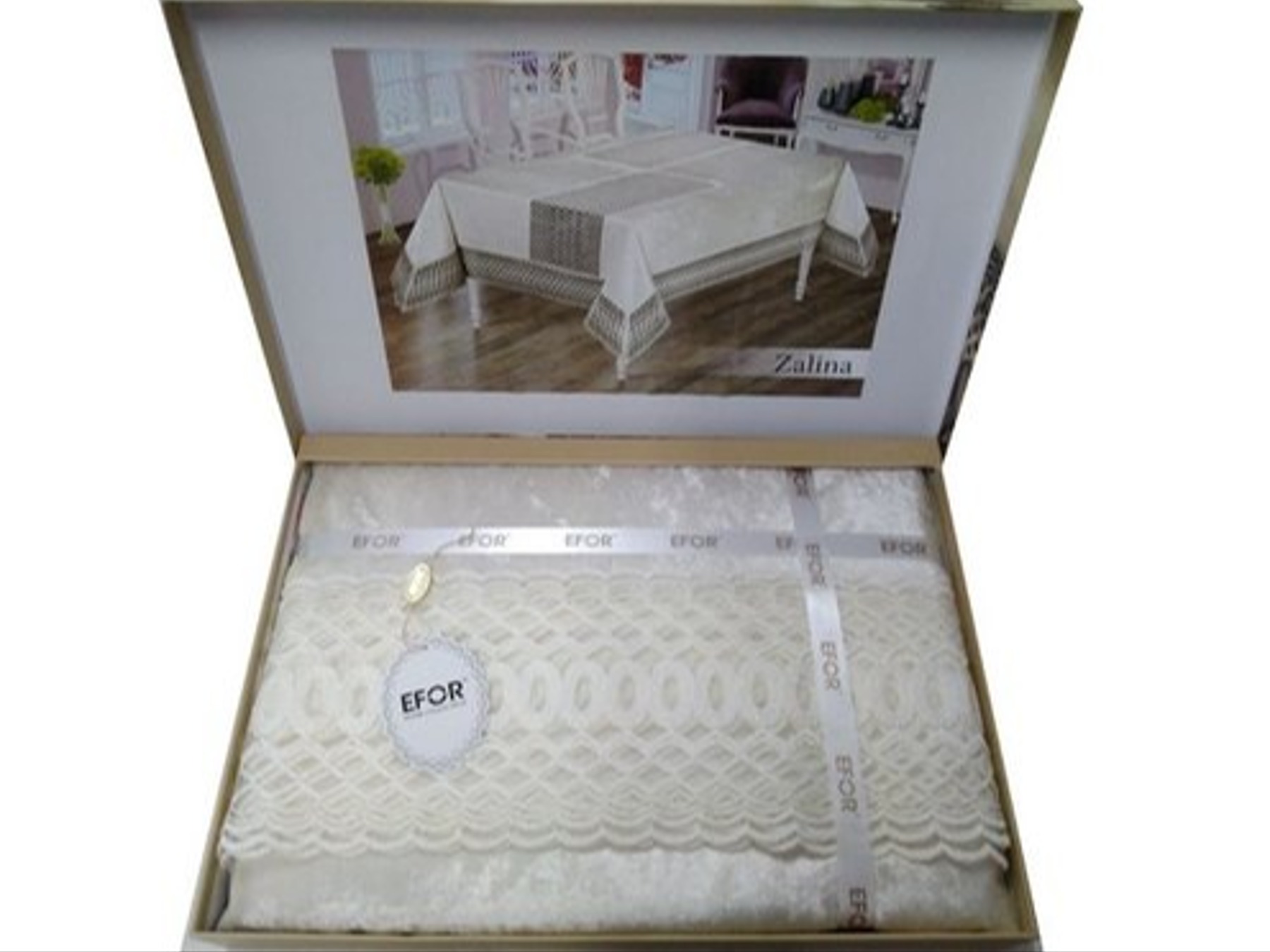 

Скатерть Efor SK-0337 SK-0337/02, Бежевый, SK-0337