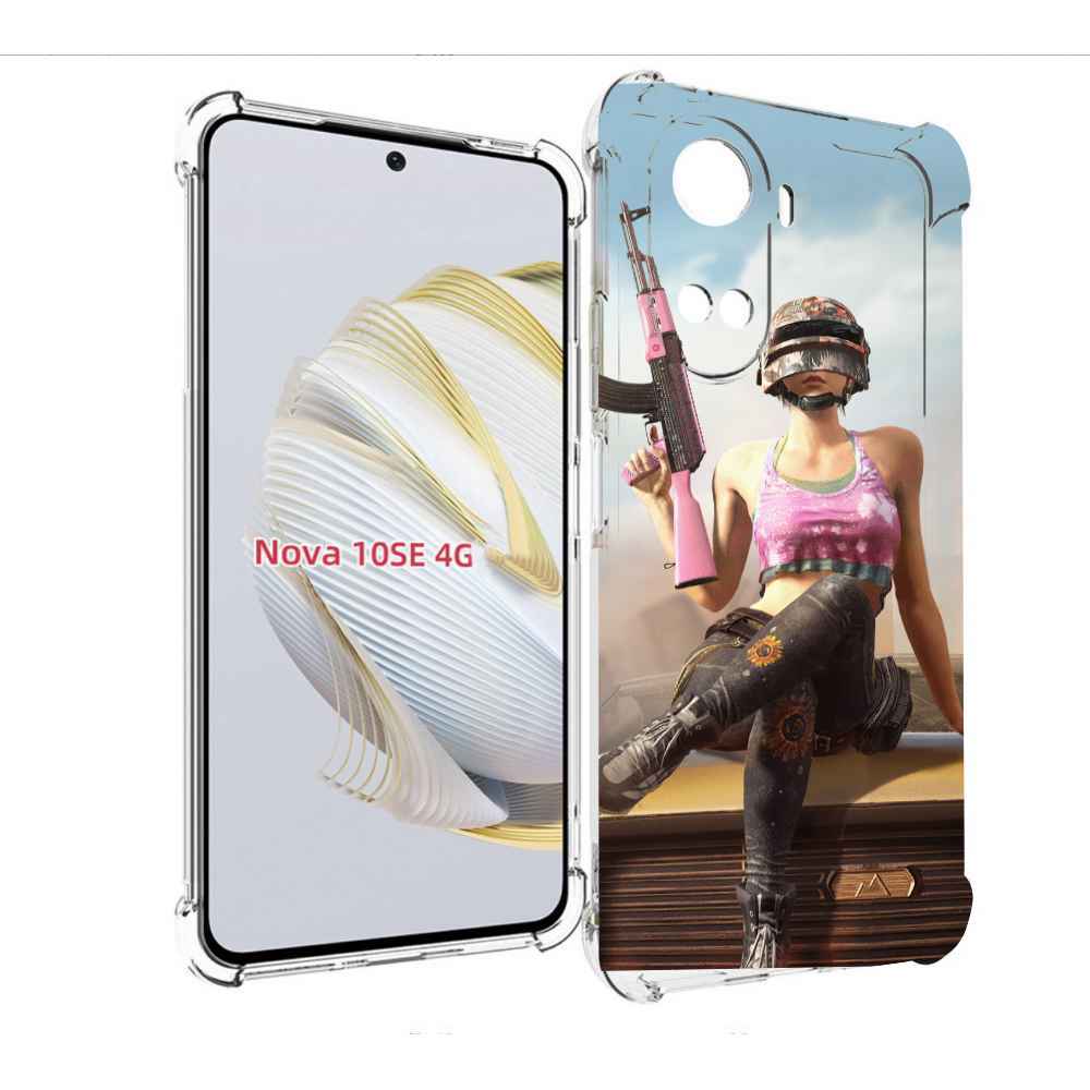 

Чехол MyPads девушка из PUBG для Huawei Nova 10 SE, Прозрачный, Tocco