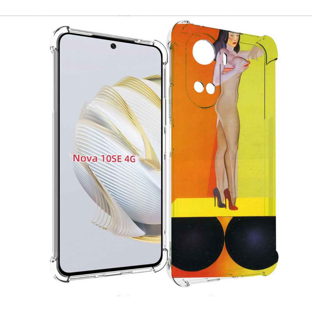 

Чехол MyPads девушка на шарах женский для Huawei Nova 10 SE, Прозрачный, Tocco