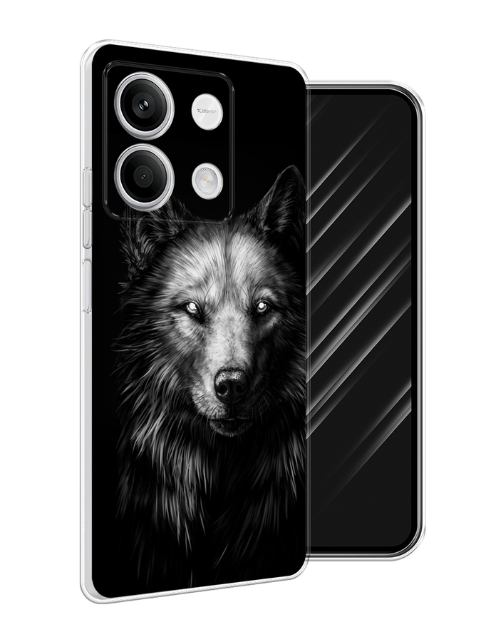 

Чехол Awog на Xiaomi Redmi Note 13 5G "Волк черно белый", Серый;бежевый;белый, 320050-1