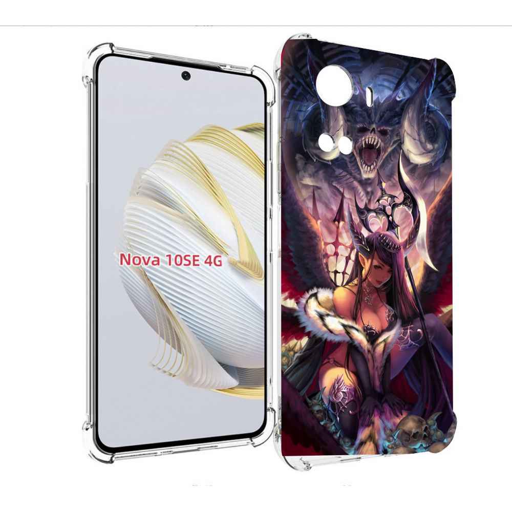 

Чехол MyPads девушка с демоном на фоне женский для Huawei Nova 10 SE, Прозрачный, Tocco