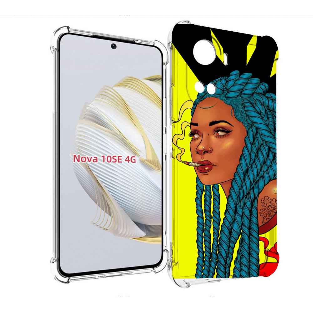 

Чехол MyPads девушка с запутанными волосами синий женский для Huawei Nova 10 SE, Прозрачный, Tocco