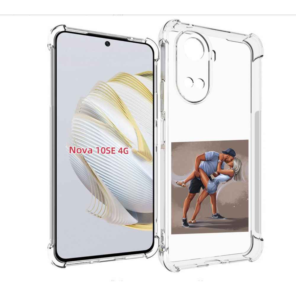 

Чехол MyPads девушка с парнем танцуют женский для Huawei Nova 10 SE, Прозрачный, Tocco