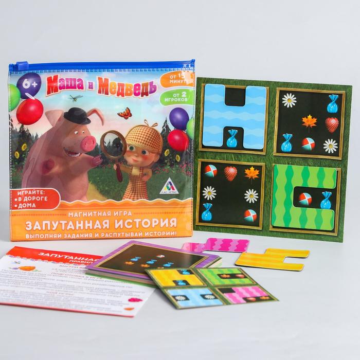 

Игра магнитная Запутанная история. Маша и Медведь