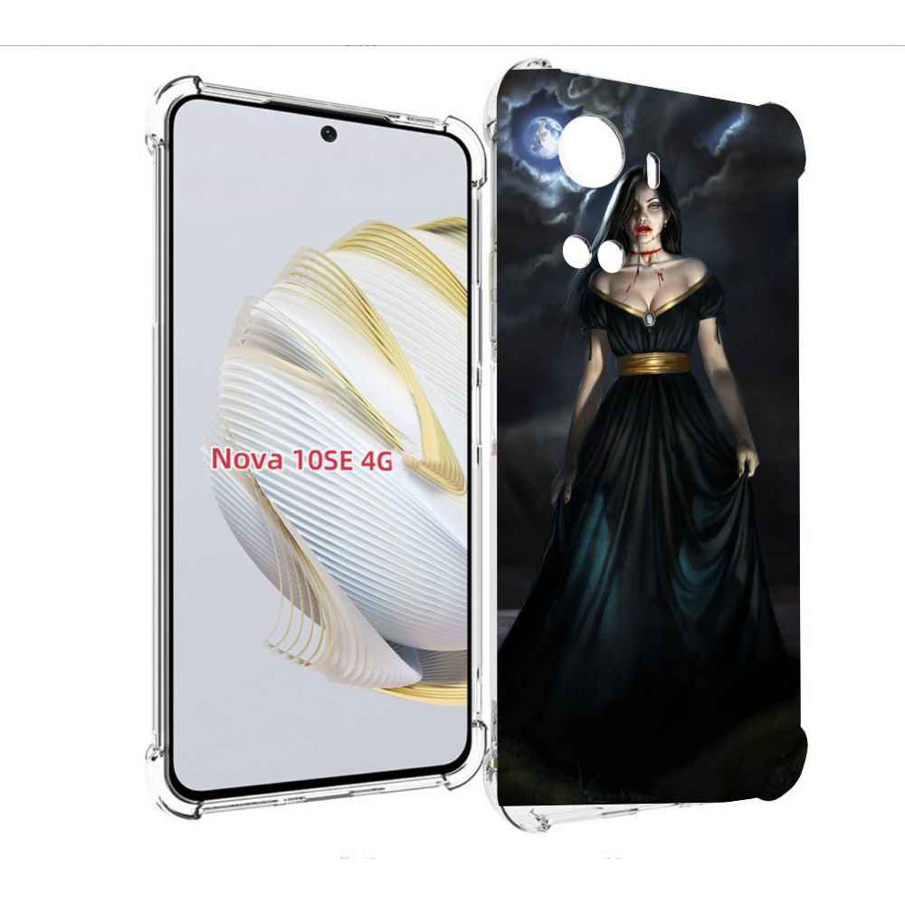 

Чехол MyPads девушка с порезом на горле женский для Huawei Nova 10 SE, Прозрачный, Tocco
