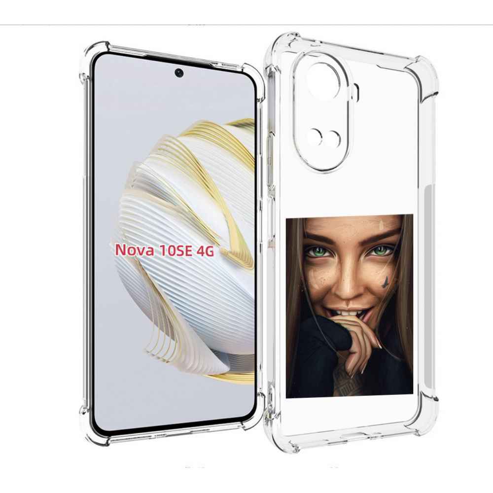 

Чехол MyPads девушка улыбается женский для Huawei Nova 10 SE, Прозрачный, Tocco