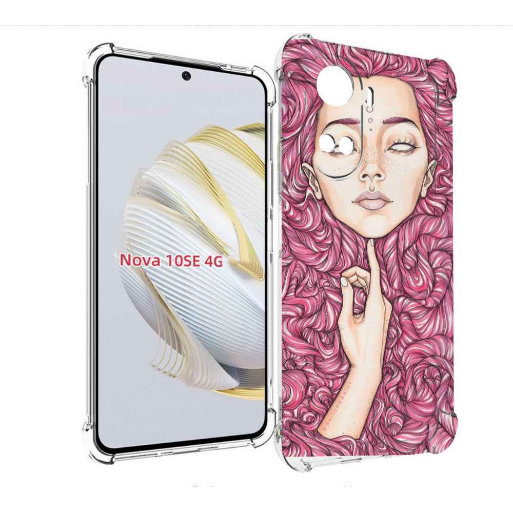 

Чехол MyPads девушка утонула в волосах женский для Huawei Nova 10 SE, Прозрачный, Tocco