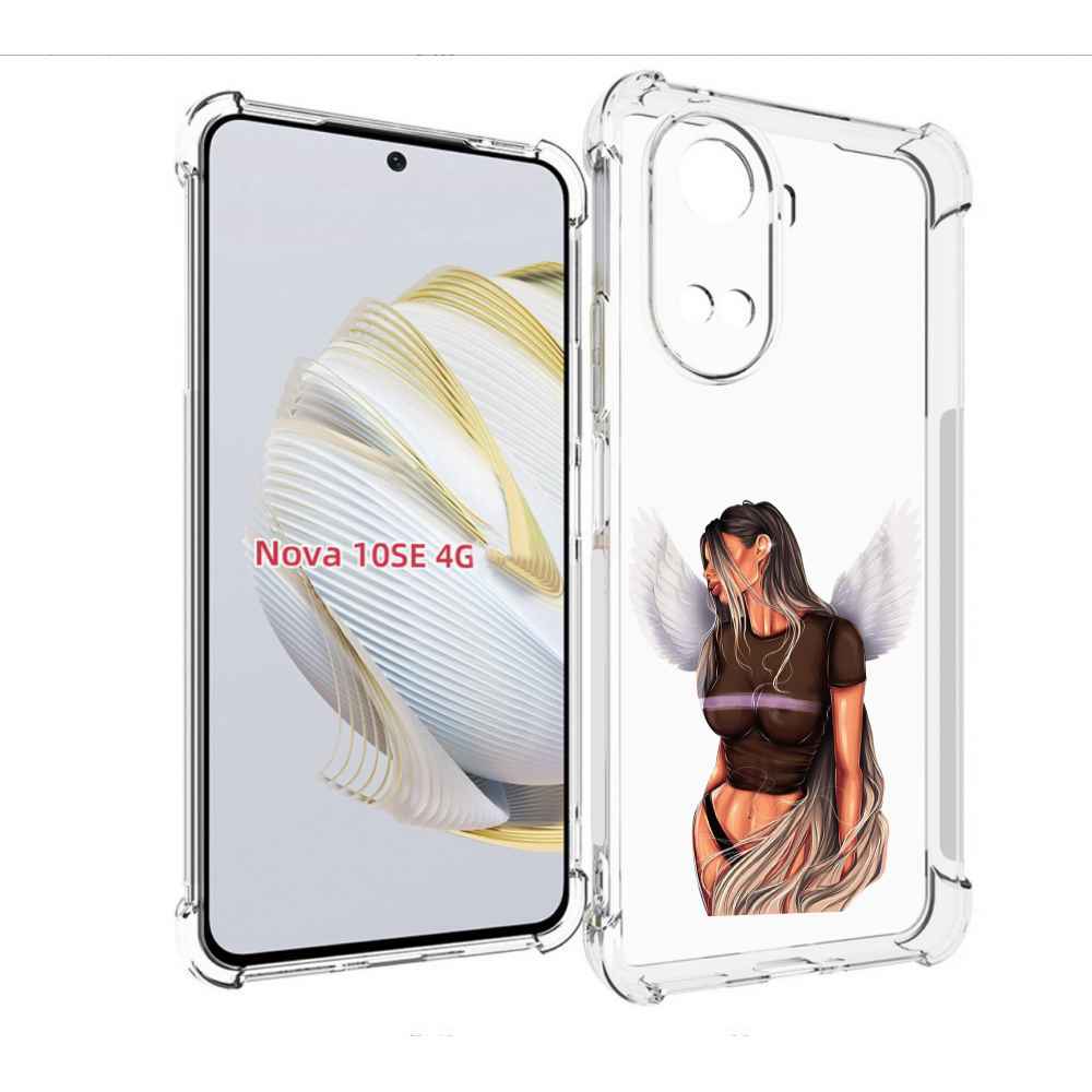 

Чехол MyPads девушка-ангел-с-крыльями женский для Huawei Nova 10 SE, Прозрачный, Tocco