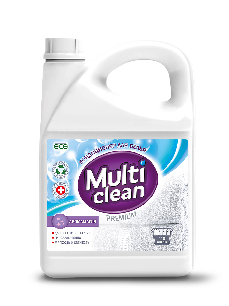 

Кондиционер Multi Clean для всех типов белья аромамагия 2,75л, 4630209110369