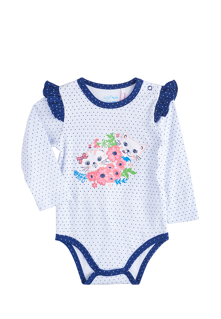 

Боди детское Kari baby AW19B09503404 цв. белый р. 80, AW19B09503404