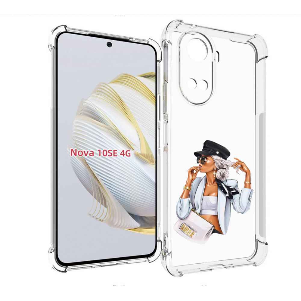 

Чехол MyPads девушка-в-белом-с-модной-сумочкой женский для Huawei Nova 10 SE, Прозрачный, Tocco