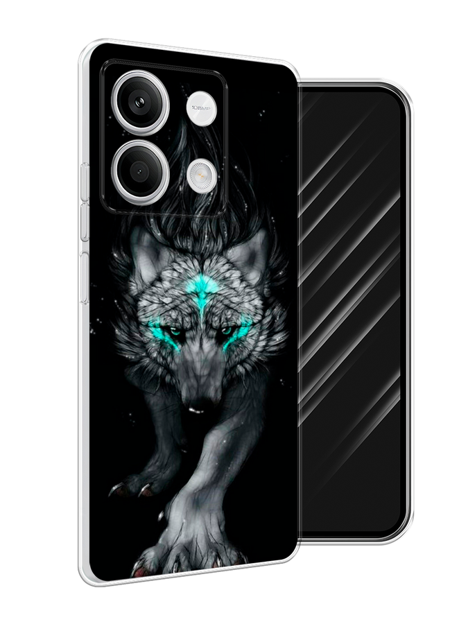 

Чехол Awog на Xiaomi Redmi Note 13 5G "Волшебный волк", Черный;серый, 320050-1