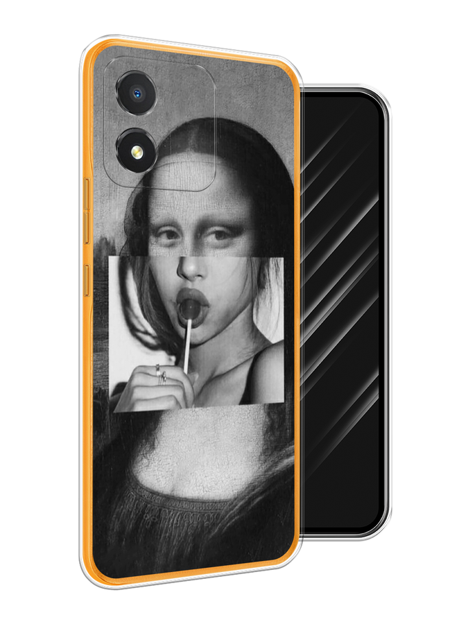 

Чехол Awog на Honor X5 "Mona Lisa sucking lollipop", Серый, 6120950-9