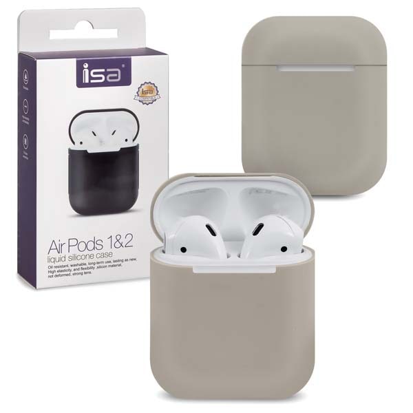 фото Чехол isa airpods silicon case 1/2 stone