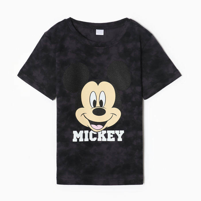 

Футболка Mickey, Микки Маус, Тай-дай, рост 134-140, Белый;желтый;серый, Микки Маус и друзья