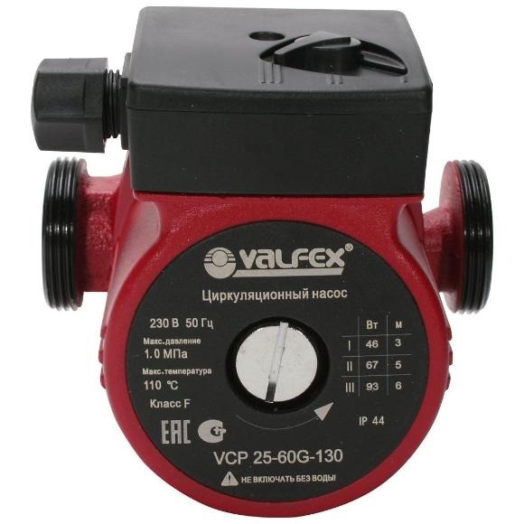 фото Циркуляционный насос valfex vcp 25-60g 130мм (1 1/2")(с гайками)