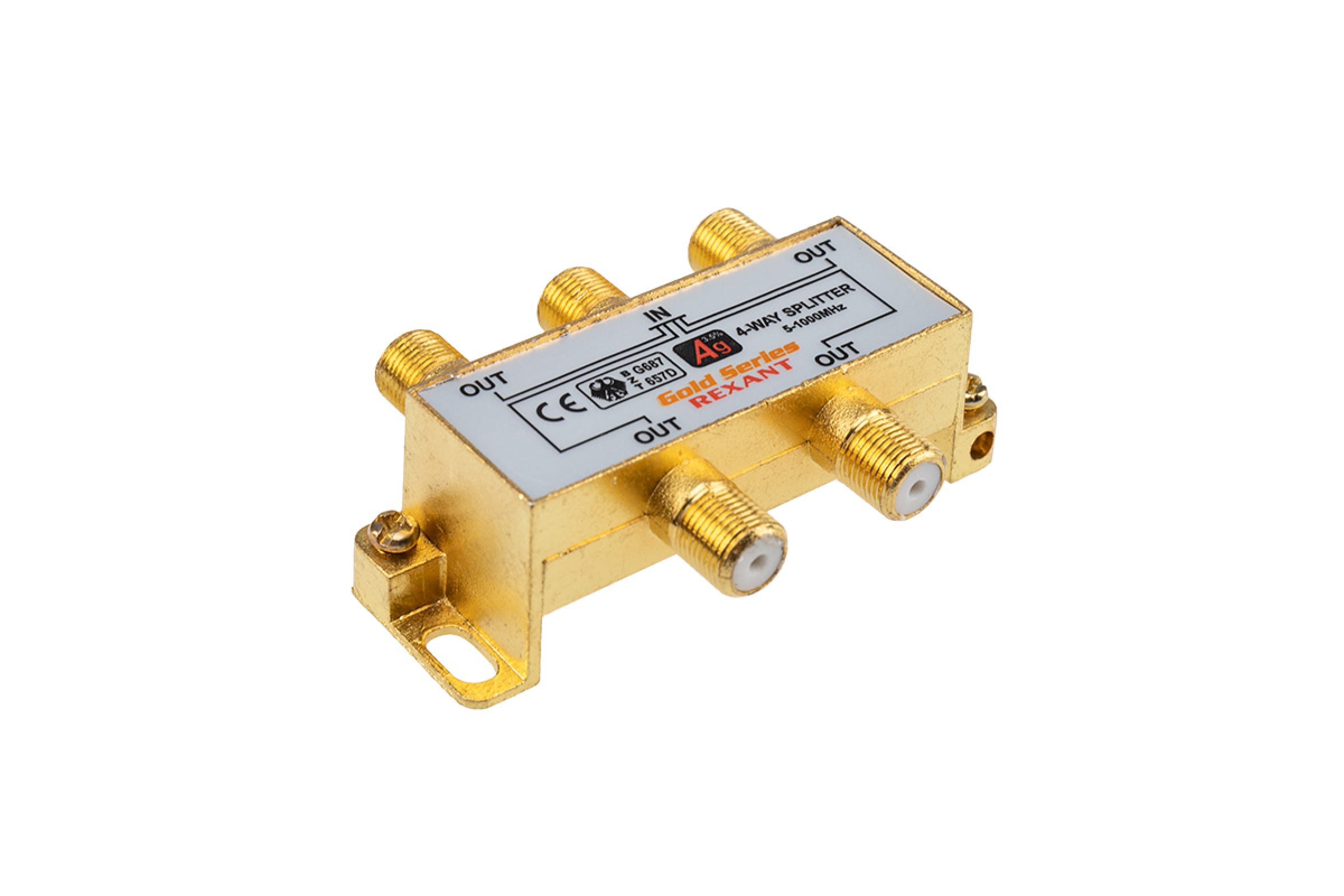 

Делитель Rexant ТВ х 4 + 5шт. F BOX 5-1000 МГц GOLD 05-6103-1
