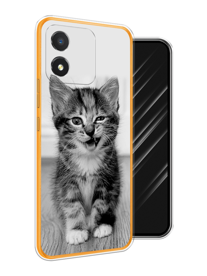 

Чехол Awog на Honor X5 "Подмигивающий котенок", Черный;серый, 6120950-1