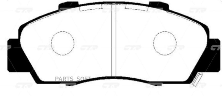 

Тормозные колодки Ctr GK0438
