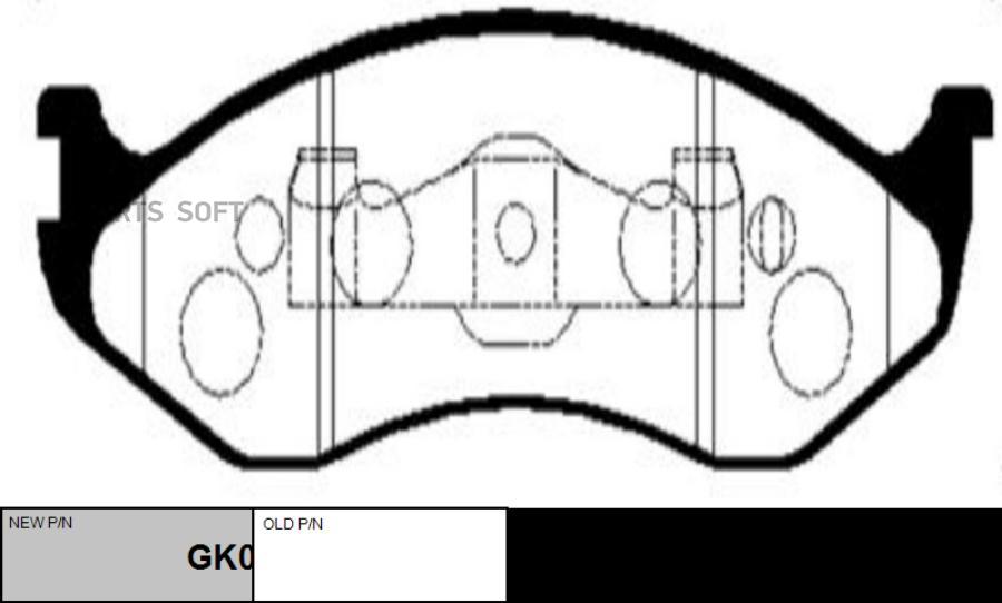 

Тормозные колодки Ctr GK0518