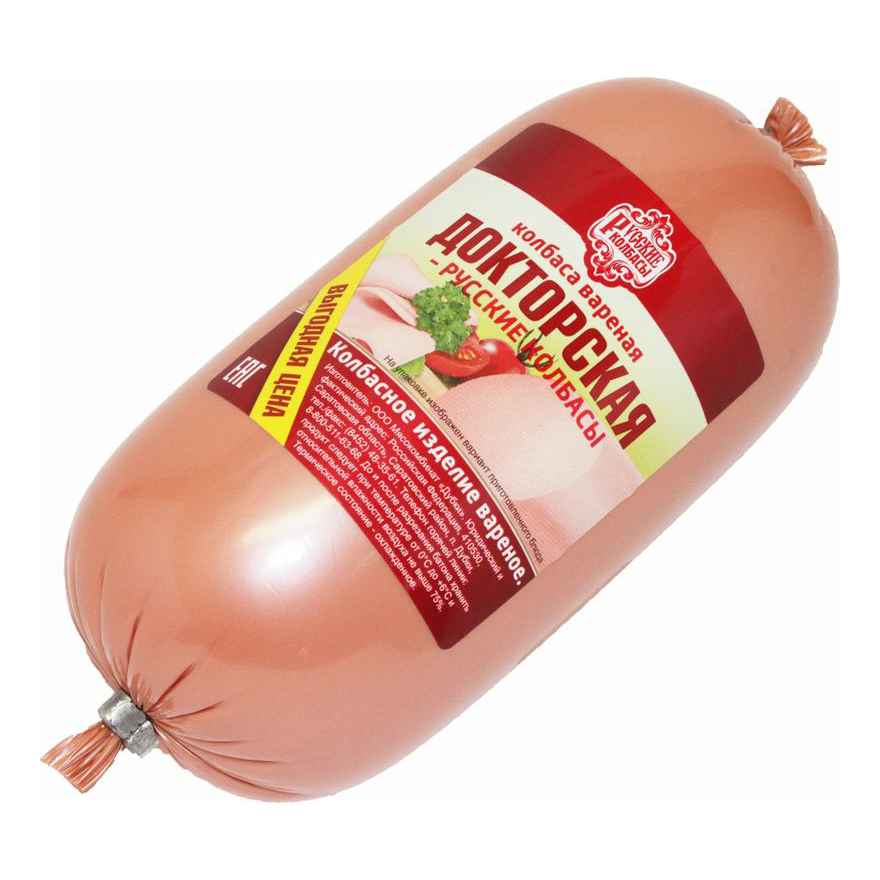 

Колбаса вареная Русские колбасы Докторская 500 г