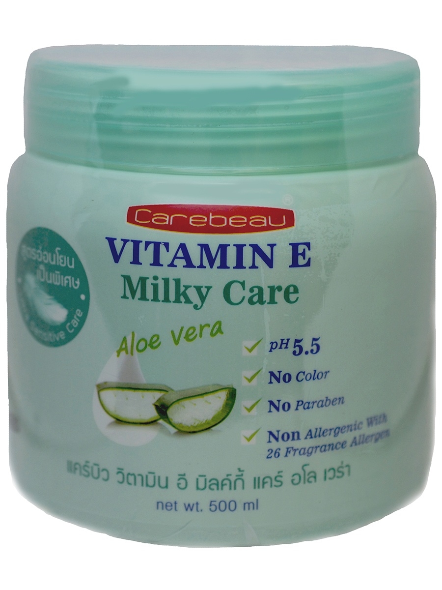 Крем для тела Алоэ Вера Carebeau Aloe Vera Milky Care Vitamin E 500мл