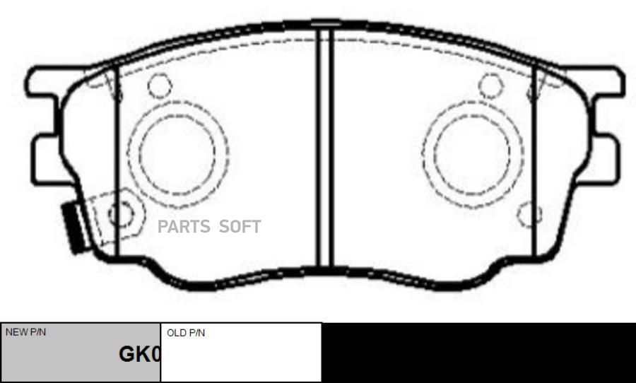 

Тормозные колодки Ctr GK0655