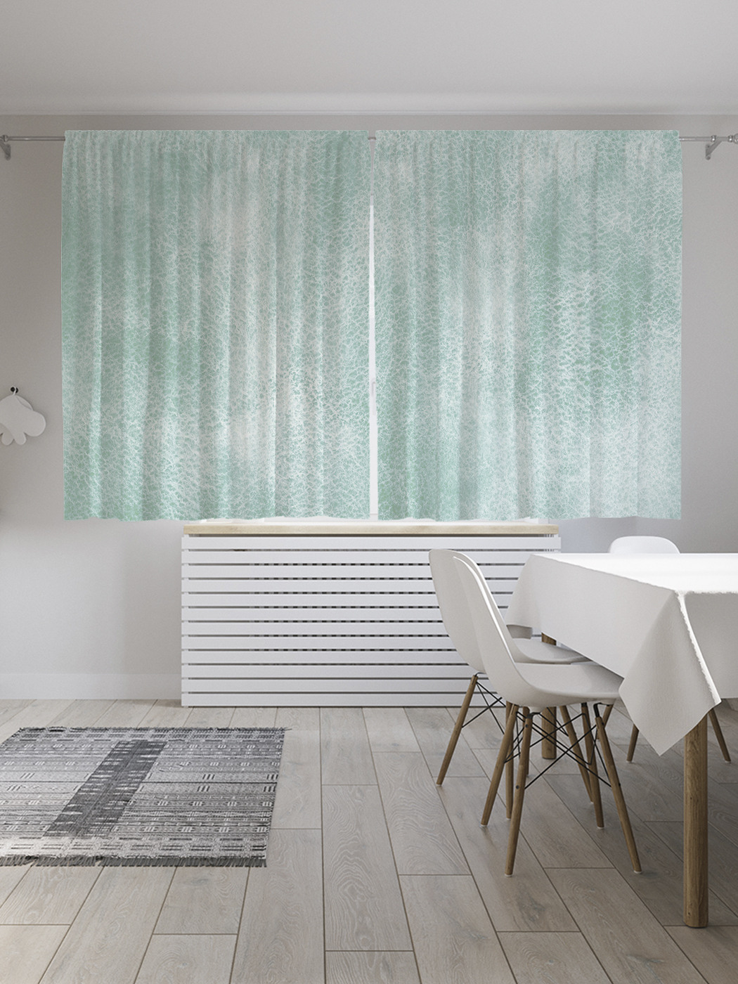 

Шторы с фотопечатью JoyArty "Легкая облачность" из сатена, 290х180 см