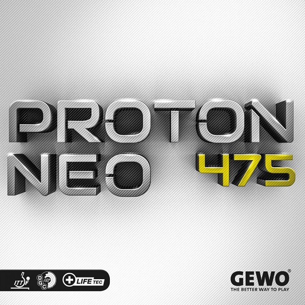 Накладка для настольного тенниса Gewo Proton Neo 475, Black, 2.0
