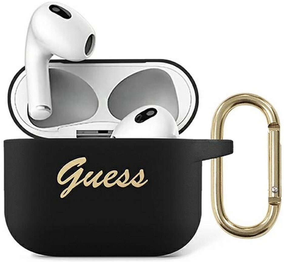 фото Чехол с карабином cg mobile guess для airpods 3 (gua3sssk) черный