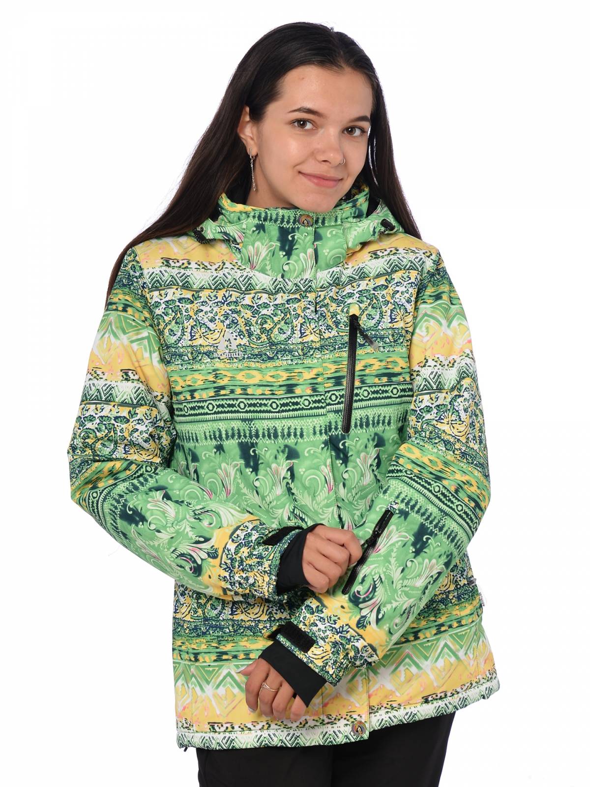 Горнолыжная куртка женская AZIMUTH 15504 размер 44, зеленый