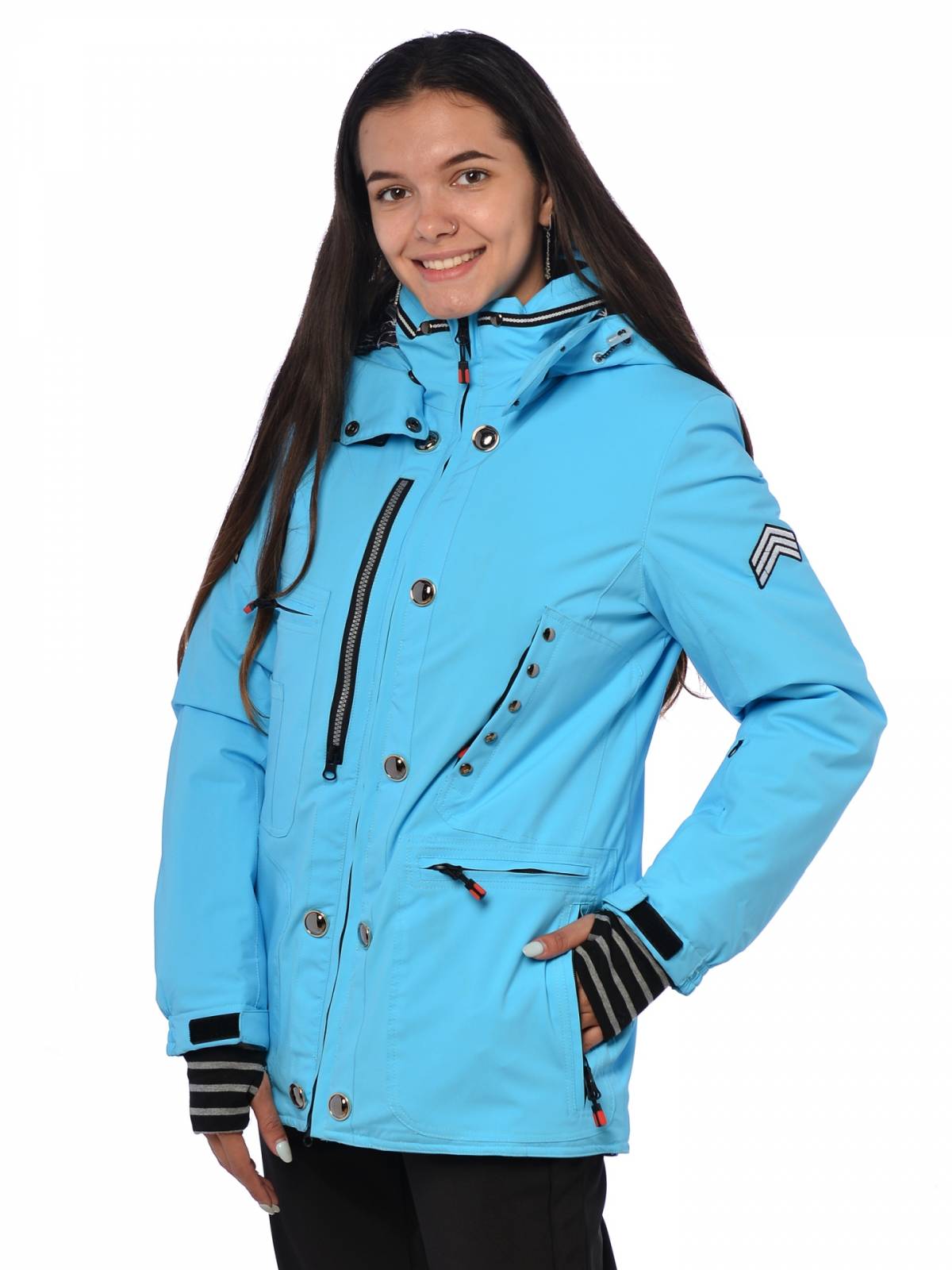 Горнолыжная куртка женская FUN ROCKET 16212K размер 42, голубой