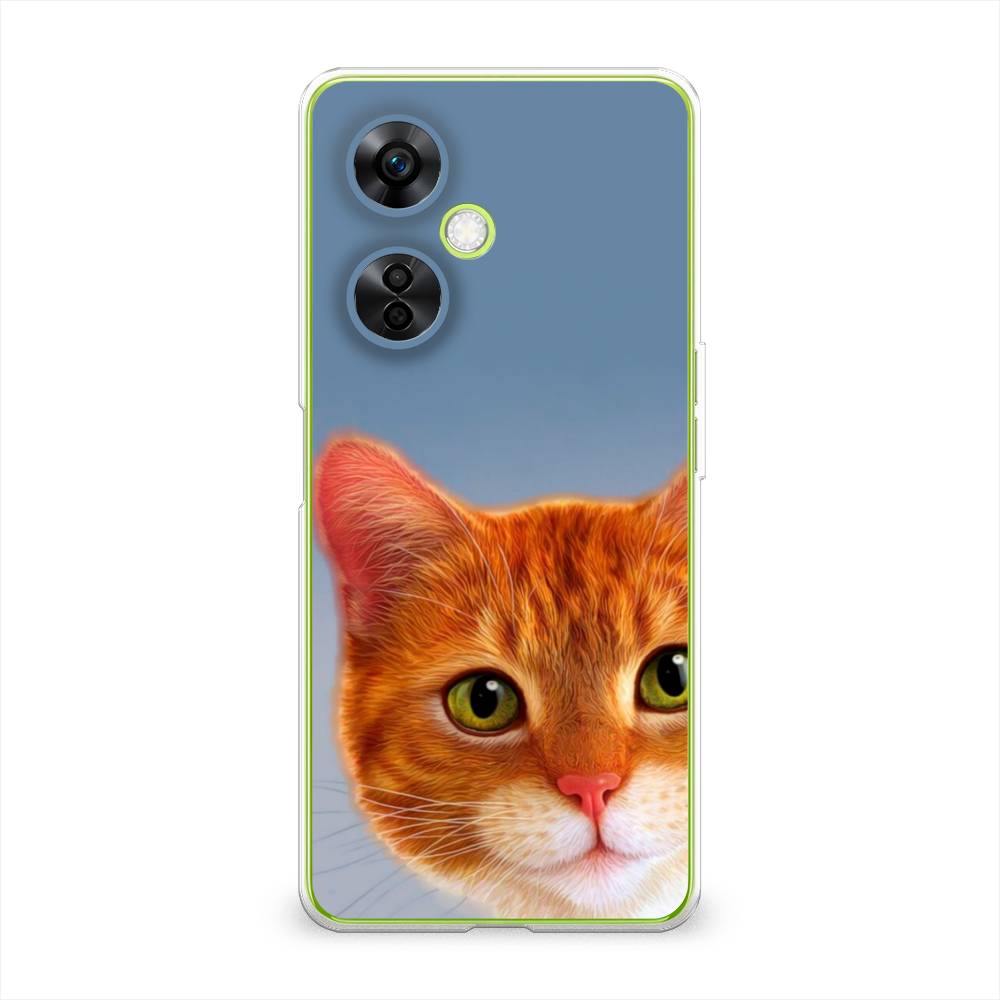 

Чехол на OnePlus Nord N30 5G "Любопытный котик", Коричневый, 153850-1