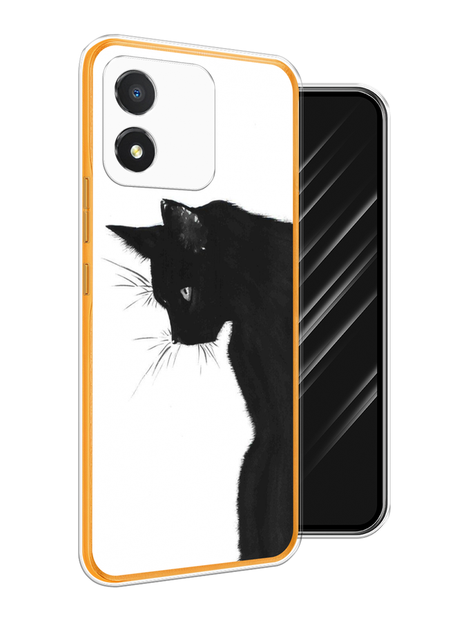 

Чехол Awog на Honor X5 "Black cat", Черный;белый, 6120950-1
