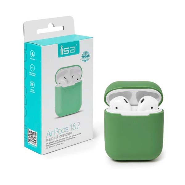 фото Чехол isa airpods silicon case 1/2 pine green