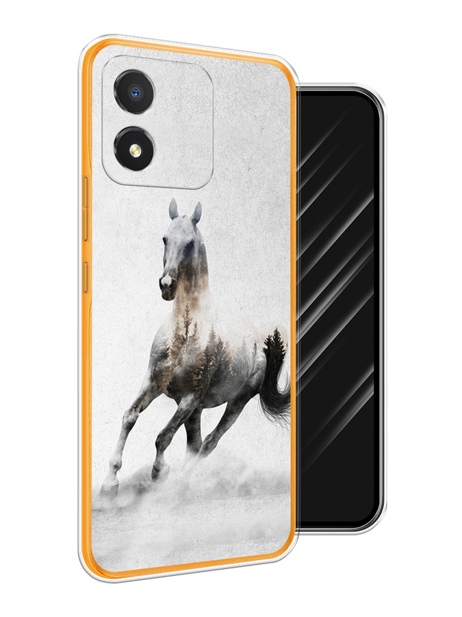 

Чехол Awog на Honor X5 "Лошадь лес", Серый;черный, 6120950-2