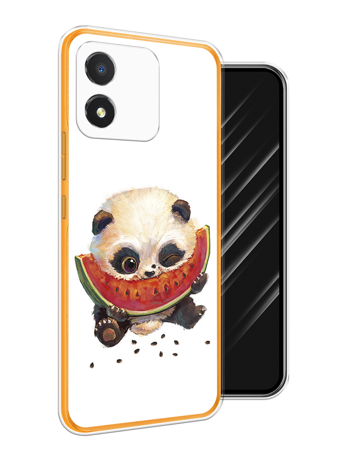

Чехол Awog на Honor X5 "Малыш панды с арбузом", Белый;красный, 6120950-1