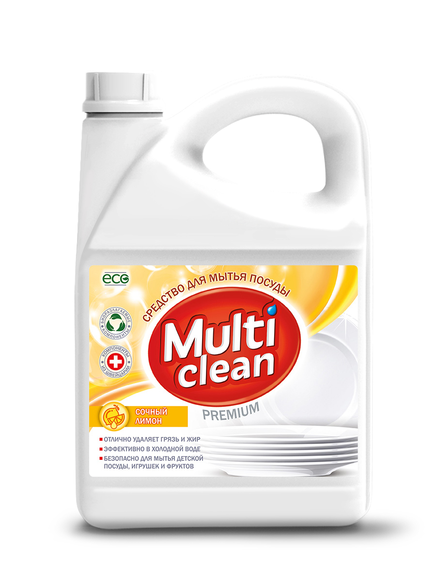 Средство для мытья посуды Multi Clean лимон 2,75л