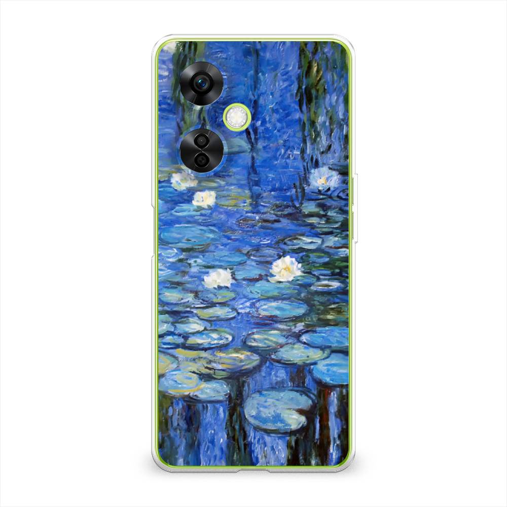 

Чехол на OnePlus Nord N30 5G "Нарисованный пруд", Синий;зеленый, 153850-4
