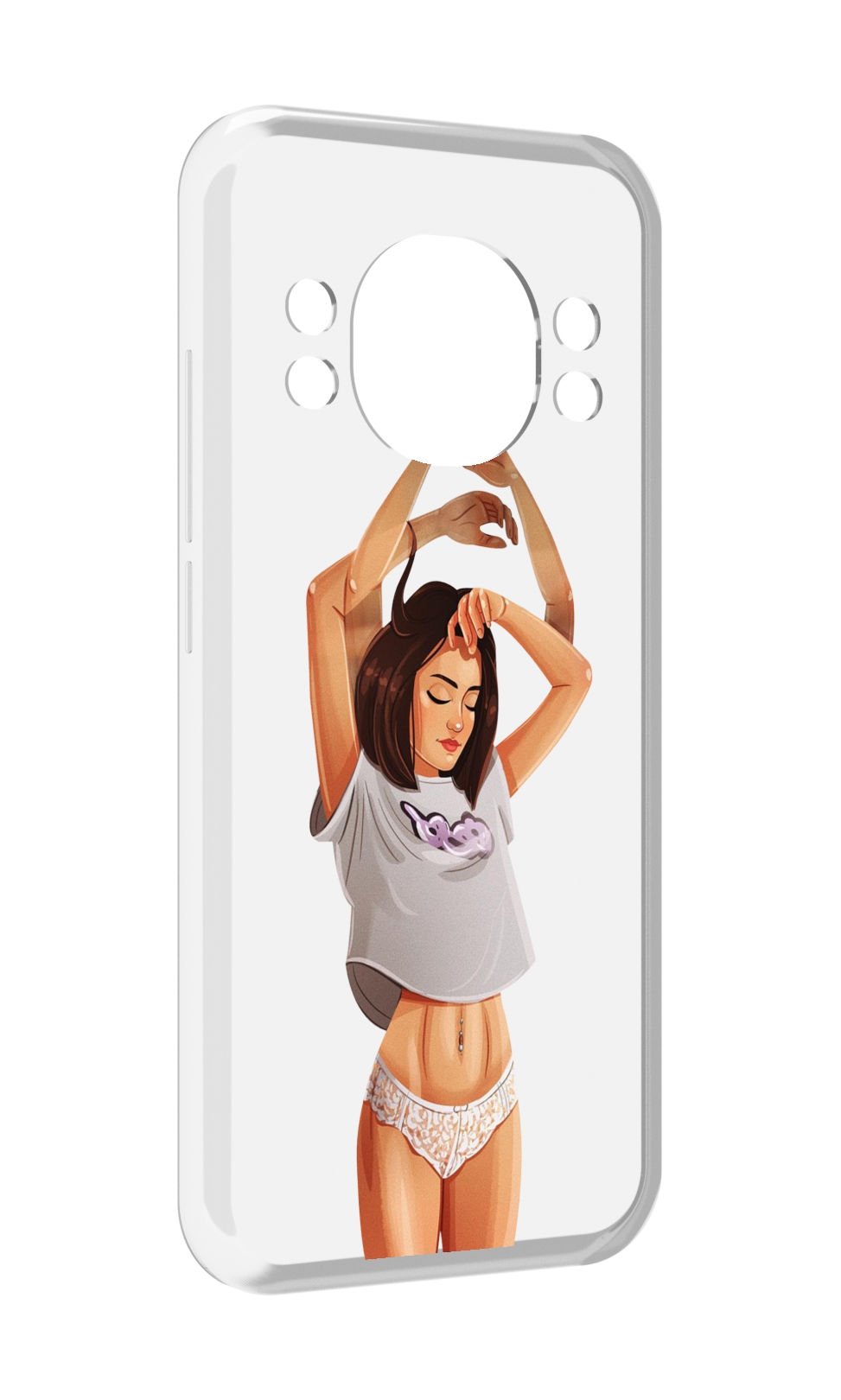 

Чехол MyPads много-рук женский для Doogee S98 / S98 Pro, Прозрачный, Tocco