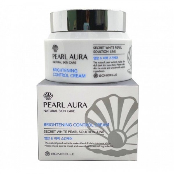 фото Крем для лица с экстрактом жемчуга enough bonibelle pearl aura brightening control 80 мл